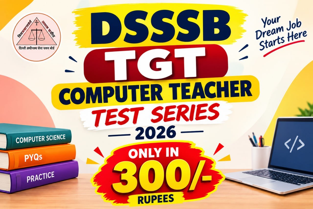 DSSSB TGT Computer Teacher Test Series 2026